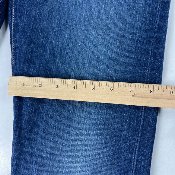 Levi's Jean Women 28x27* Big E Wedgie Skinny Crop Dark Blue Stretch Denim Tag 27 - Picture 13 of 16
